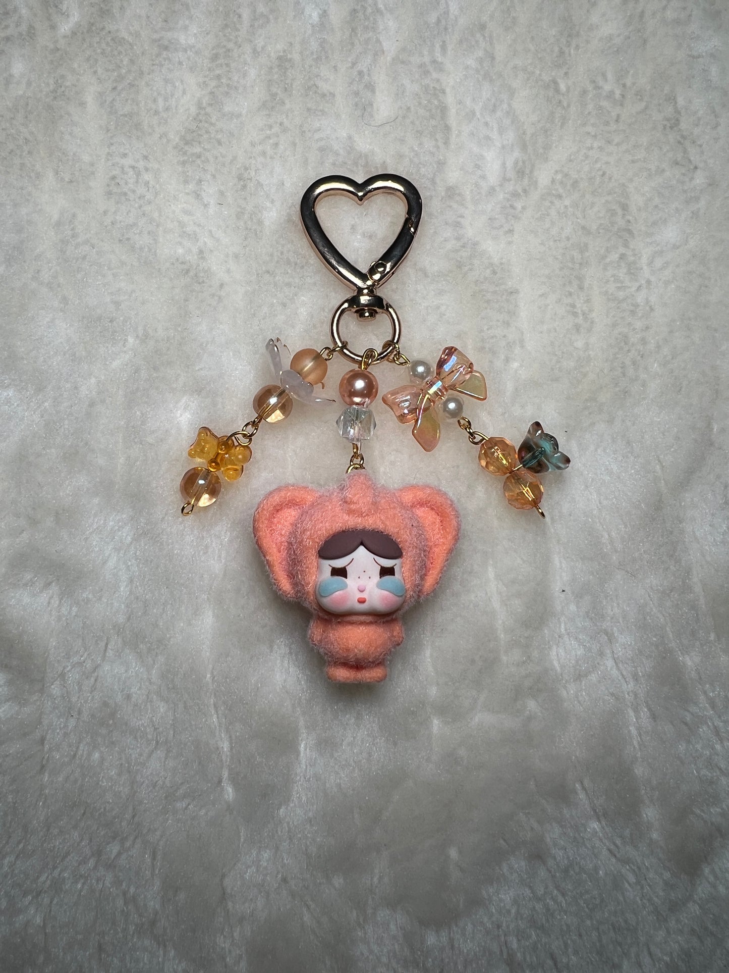 Dupe Elephant Crybaby Keychain - Orange