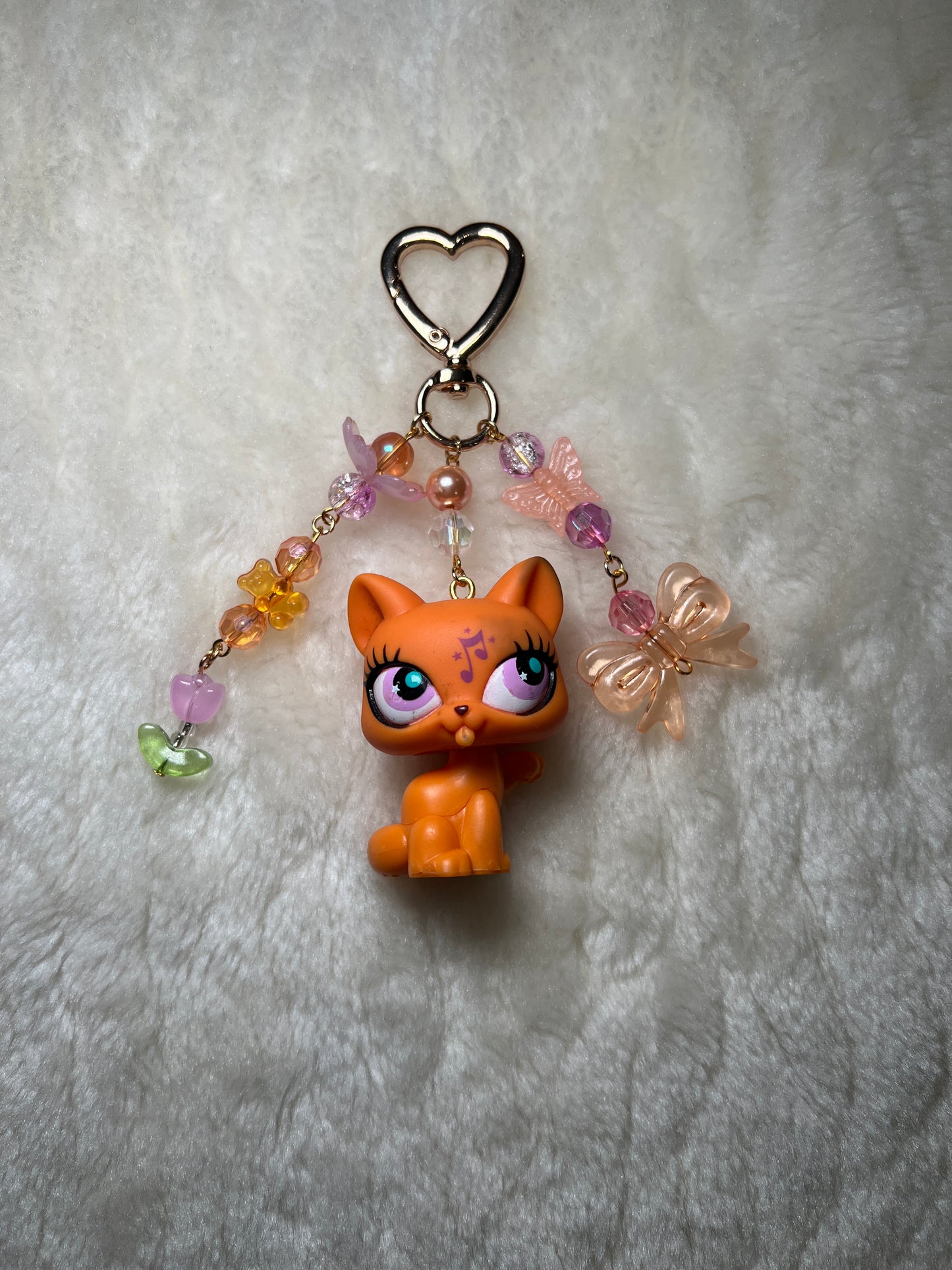 Authentic Littlest Pet Shop Keychain - Cat