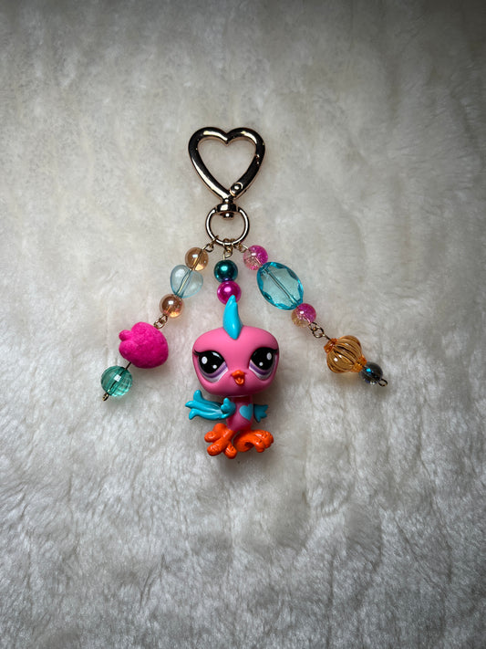 Authentic Littlest Pet Shop Keychain - Bird