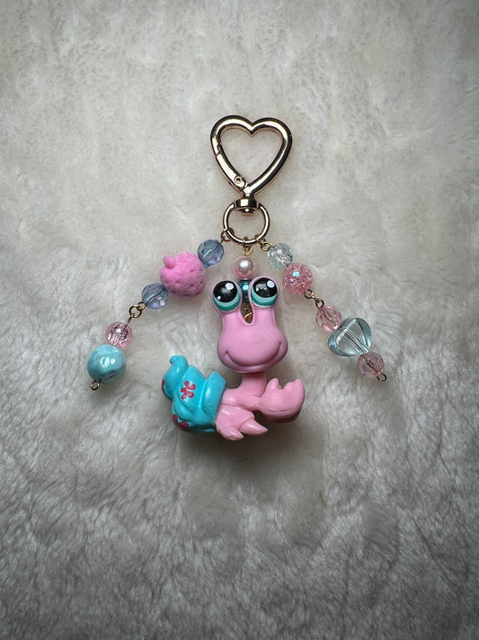 Authentic Littlest Pet Shop Keychain - Crab
