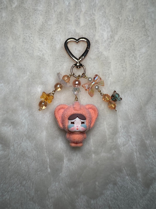 Dupe Elephant Crybaby Keychain - Orange
