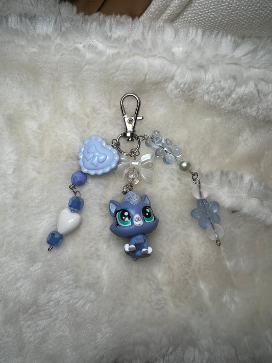 Mini Cat Littlest Pet Shop Keychain