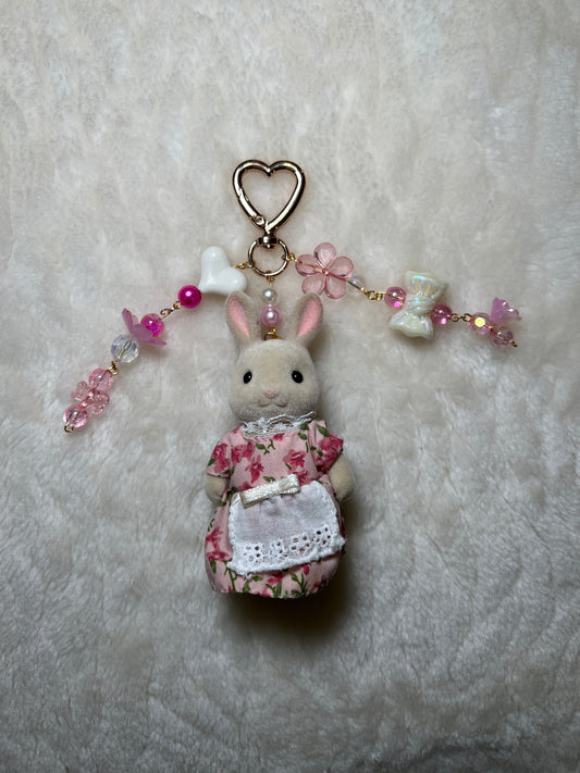 Authentic Sylvanian Family Critter Keychain - Bunny