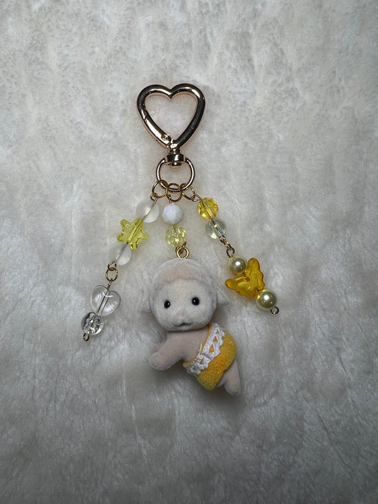 Authentic Sylvanian Family Critter Keychain - Baby Sheep
