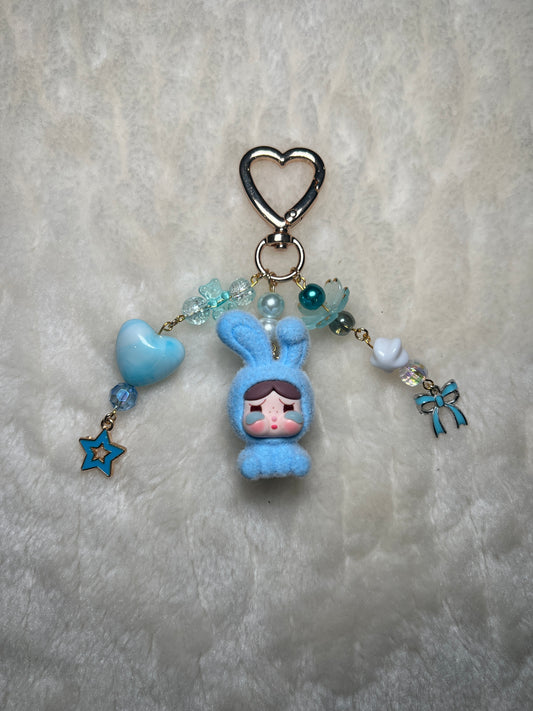 Dupe Bunny Crybaby Keychain - Blue