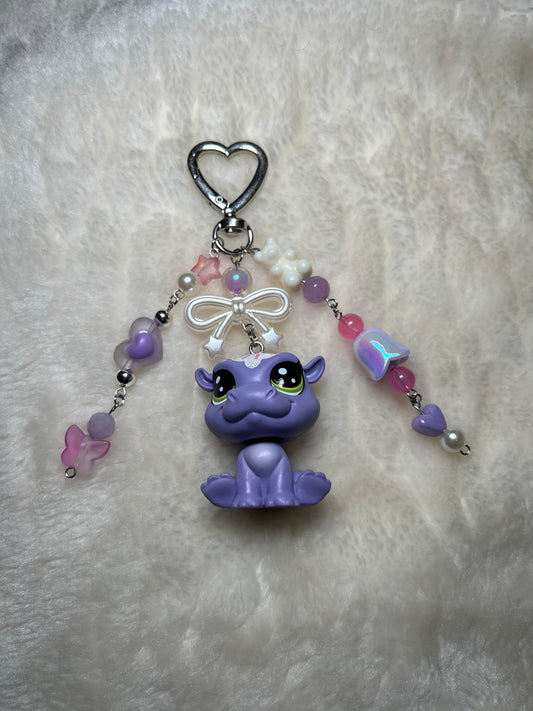 Hippo Littlest Pet Shop Keychain